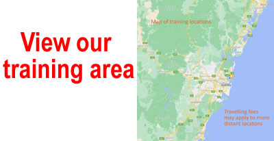 Sydney Excel Training Areas